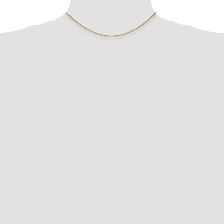 14k Yellow Gold 1.00mm Solid Polish Cable Chain