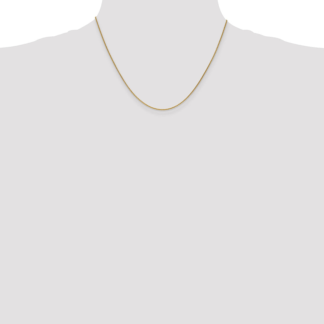 14k Yellow Gold 1.00mm Solid Polish Cable Chain