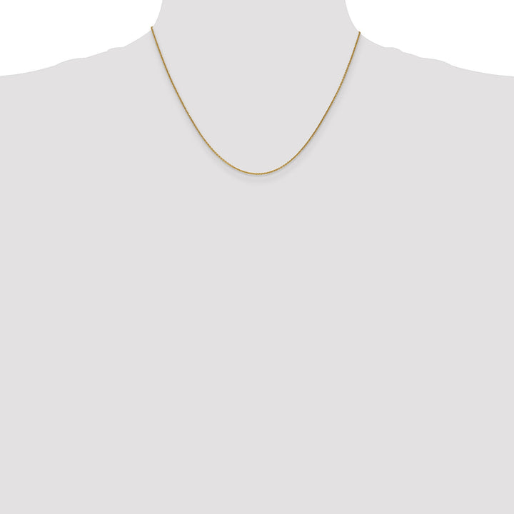 14k Yellow Gold 1.00mm Solid Polish Cable Chain