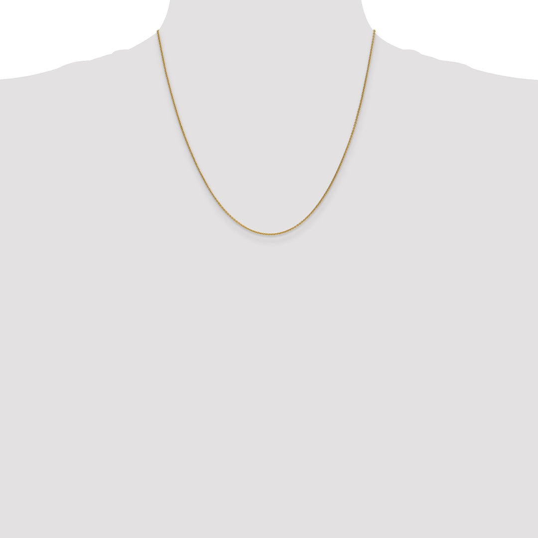 14k Yellow Gold 1.00mm Solid Polish Cable Chain