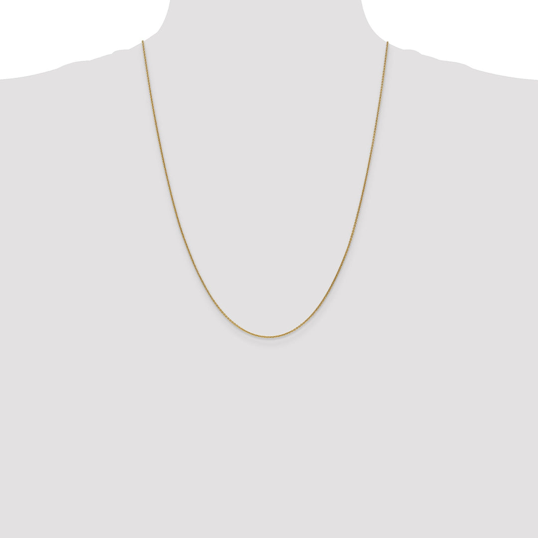 14k Yellow Gold 1.00mm Solid Polish Cable Chain