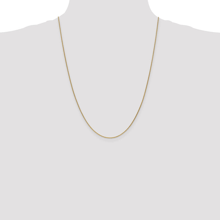 14k Yellow Gold 1.00mm Solid Polish Cable Chain