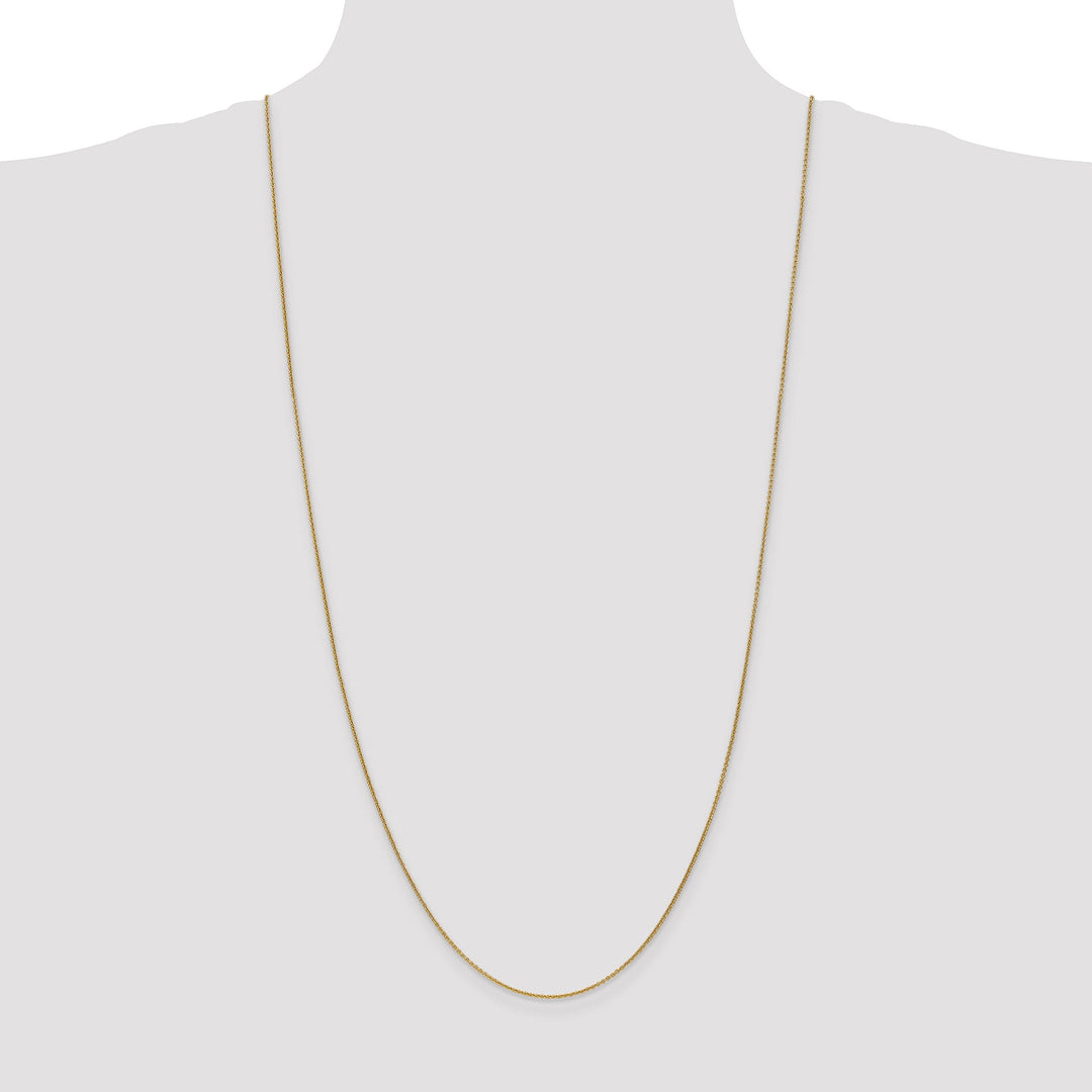14k Yellow Gold 1.00mm Solid Polish Cable Chain