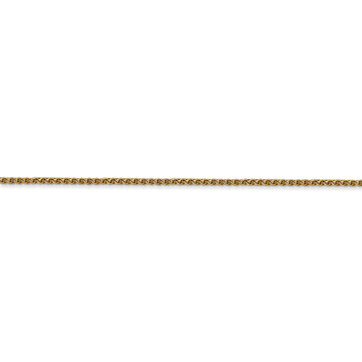 14k Yellow Gold 1.20mm Diamond Cut Spiga Chain