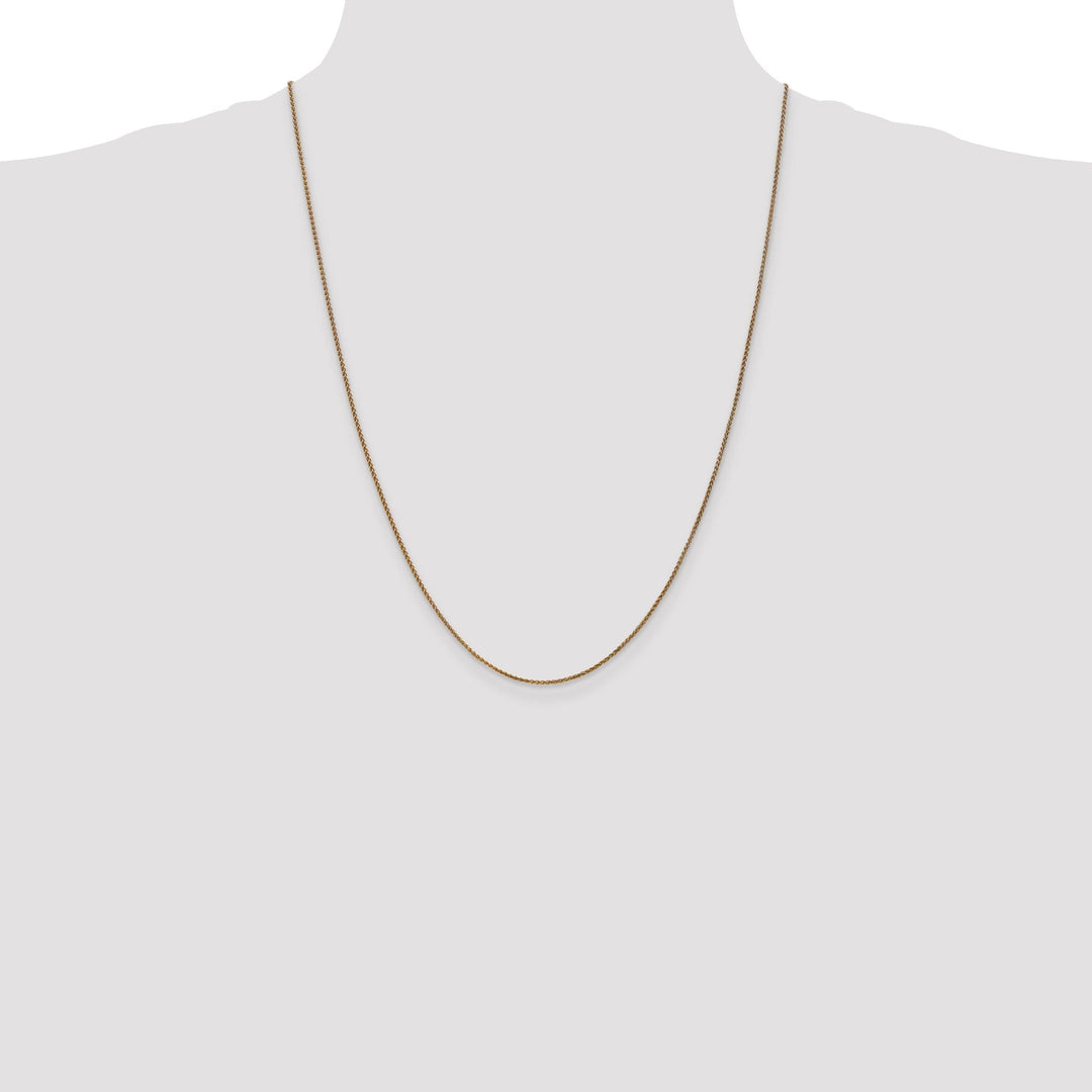 14k Yellow Gold 1.20mm Diamond Cut Spiga Chain