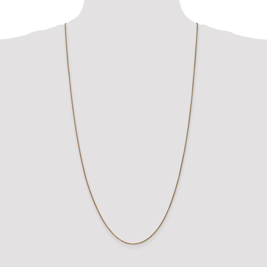 14k Yellow Gold 1.20mm Diamond Cut Spiga Chain