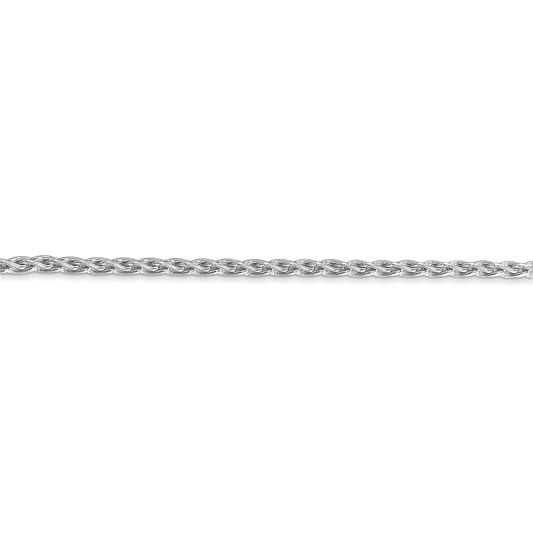 14k White Gold 2.25-mm Parisian Wheat Chain
