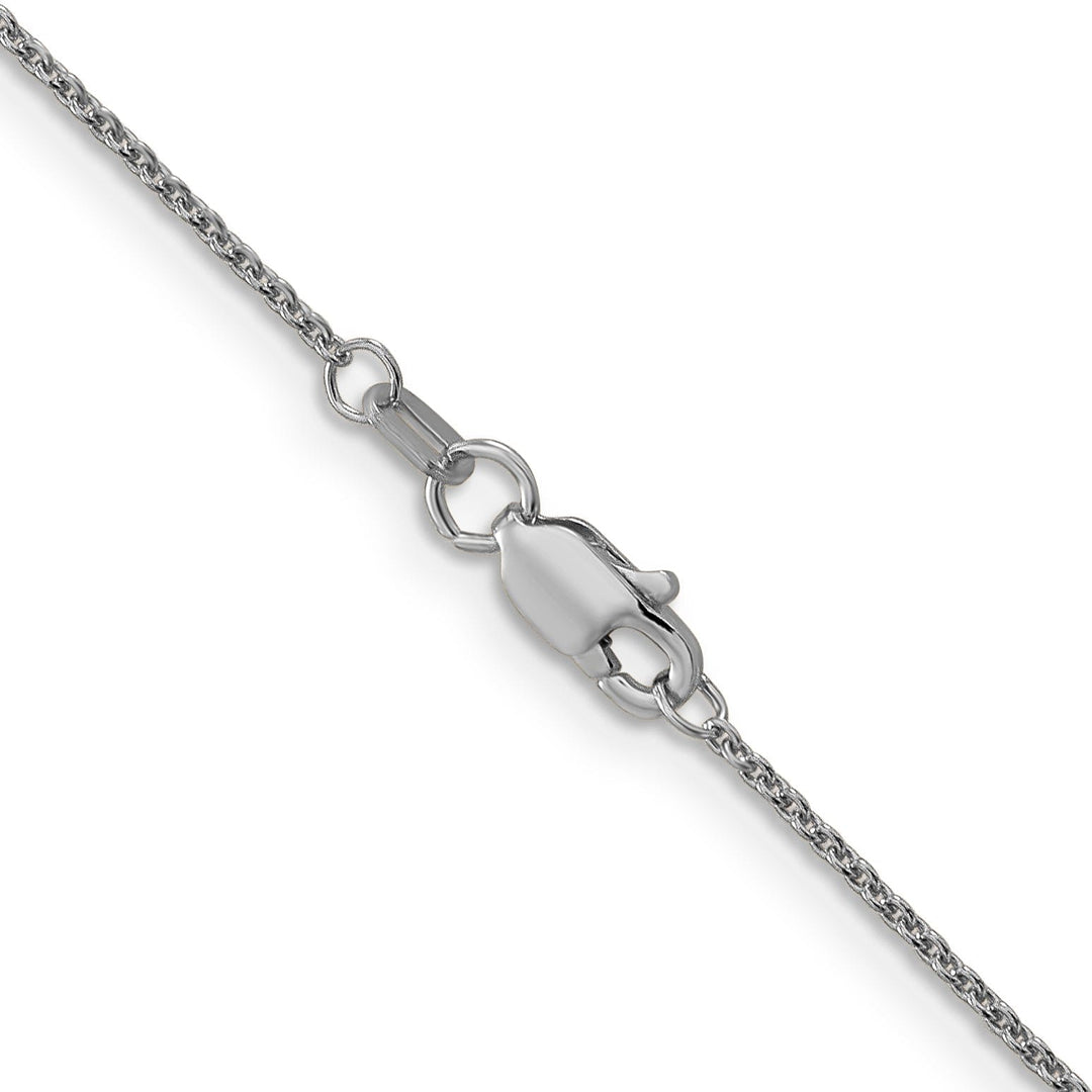 14k White Gold 1.00mm Solid Polish Cable Chain