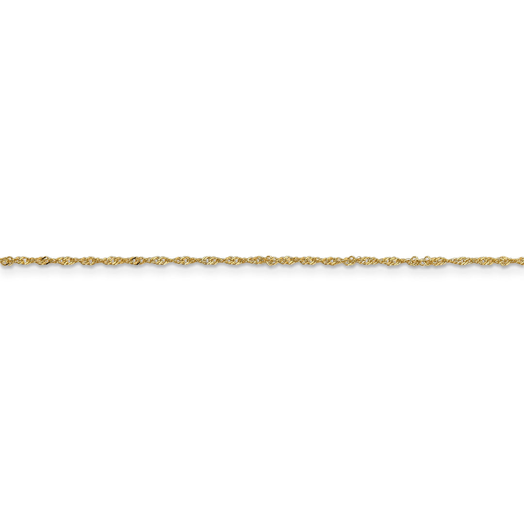 14k Yellow Gold 1.1-m wide Polished Singapore Chain