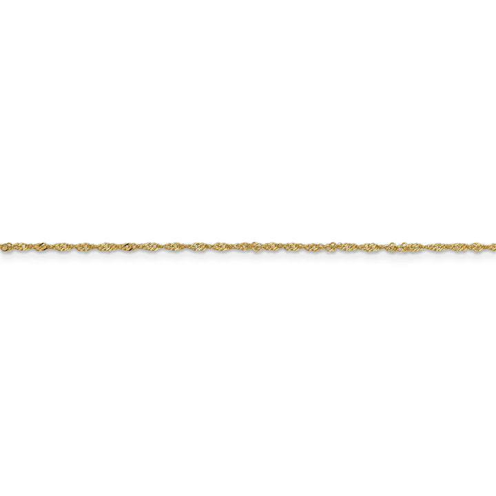 14k Yellow Gold 1.1-m wide Polished Singapore Chain