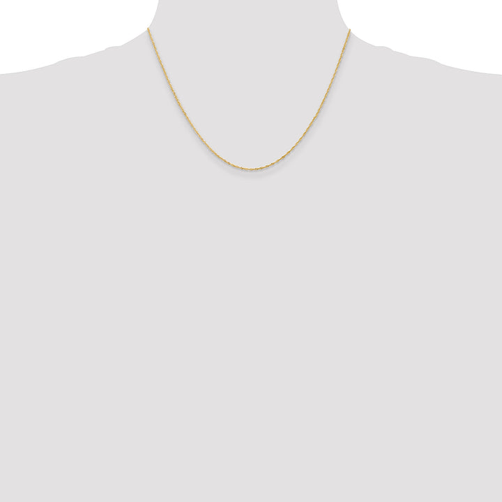 14k Yellow Gold 1.1-m wide Polished Singapore Chain