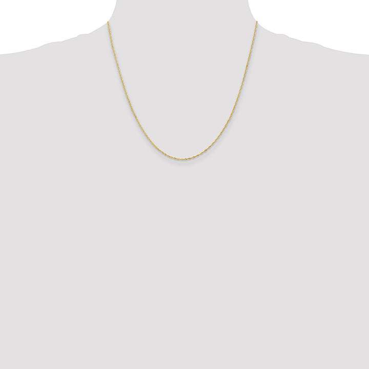 14k Yellow Gold 1.1-m wide Polished Singapore Chain