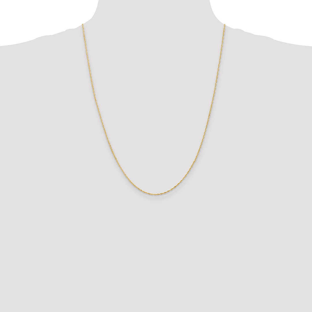 14k Yellow Gold 1.1-m wide Polished Singapore Chain