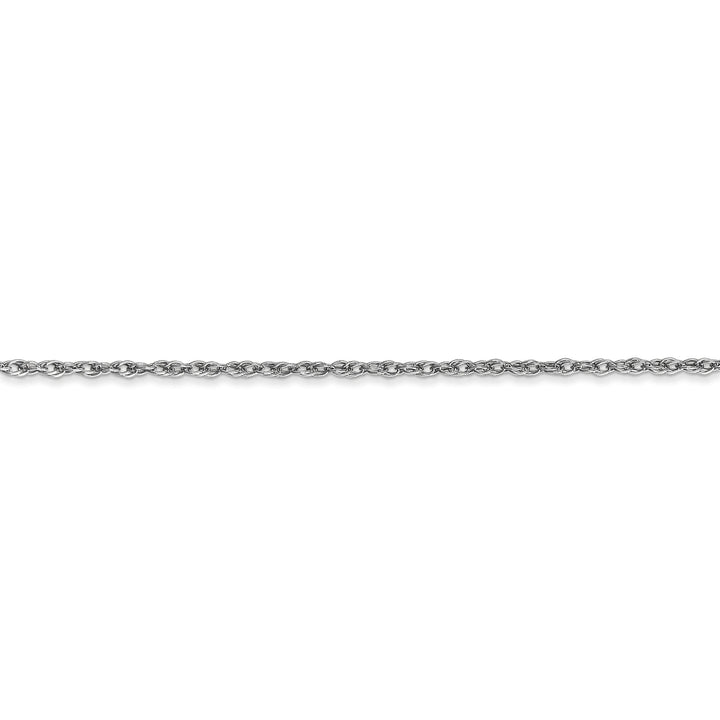 14k White Gold 1.30mm Heavy-Baby Rope Chain