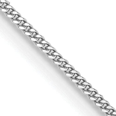 Solid 14k White Gold .9 mm Curb Pendant Chain at $ 97.42 only from Jewelryshopping.com