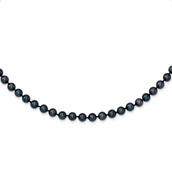 14k Gold Black Akoya Saltwater Cultured Pearl