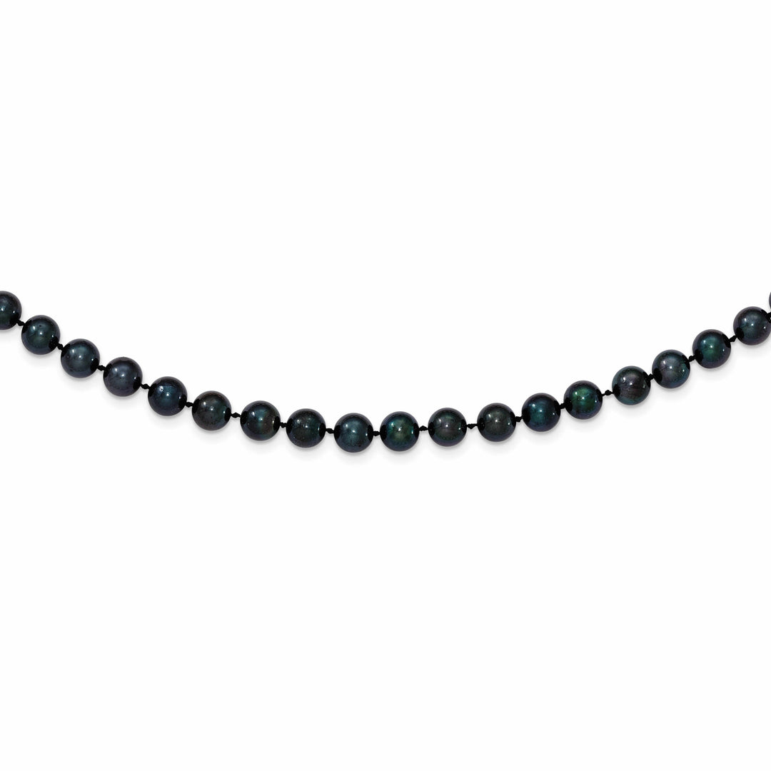 14k Gold Black Akoya Saltwater Cultured Pearl