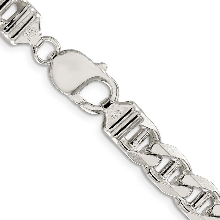 Silver Polished 8.75-mm Figaro Anchor Chain