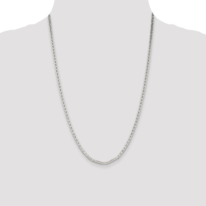 Silver Polished 3.00-mm Flat Anchor Chain