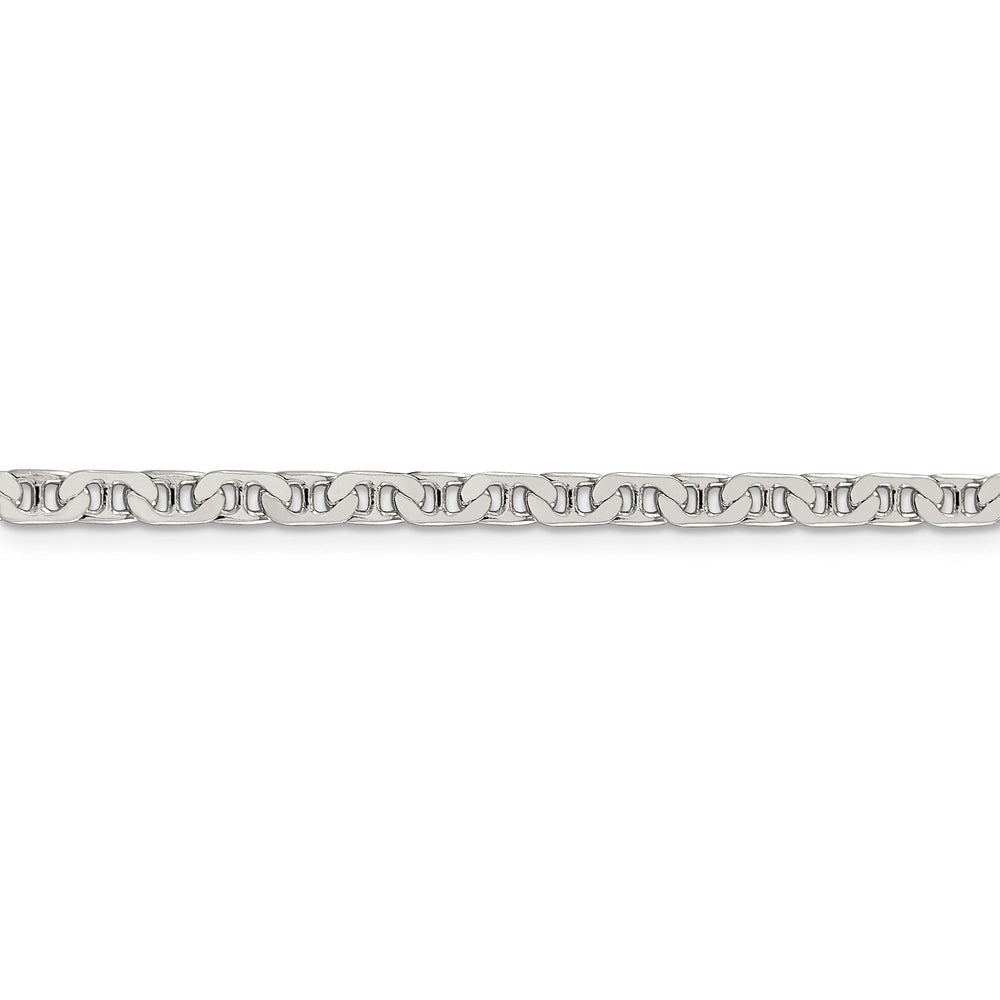 Silver Polished 3.75-mm Flat Anchor Chain