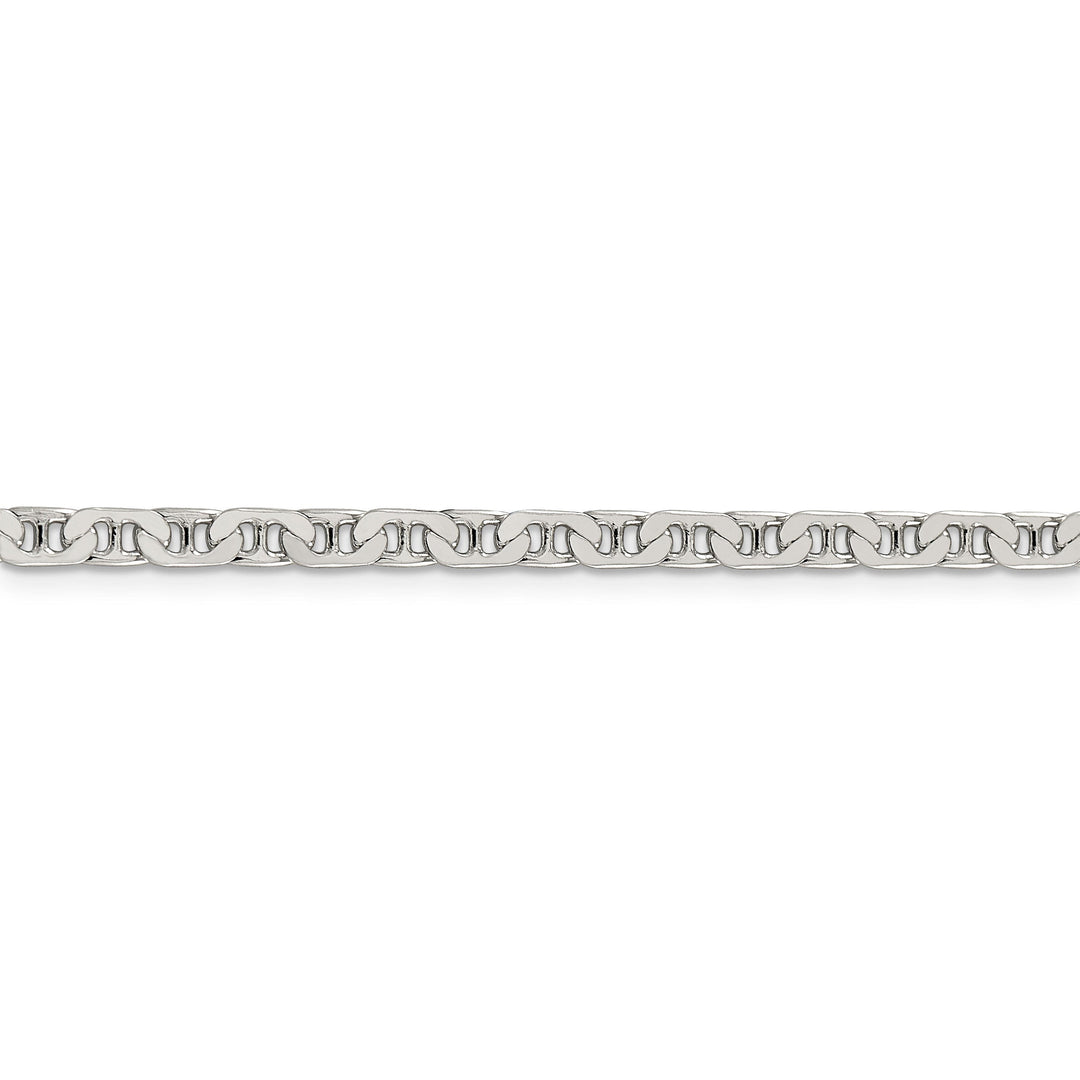 Silver Polished 3.75-mm Flat Anchor Chain