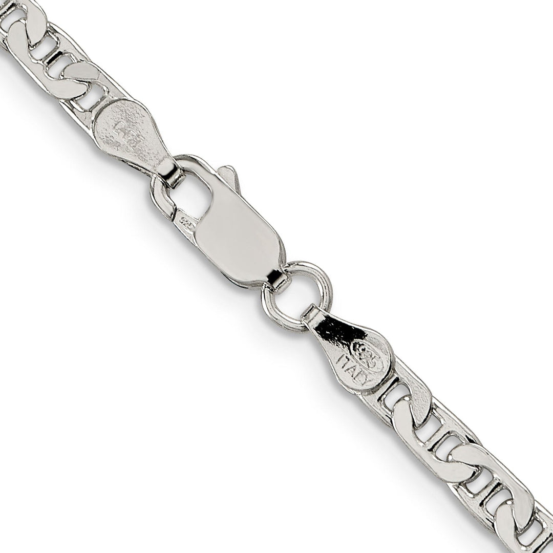 Silver Polished 3.75-mm Flat Anchor Chain