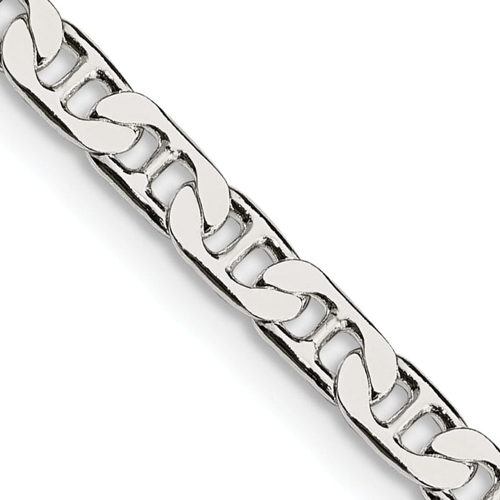 Silver Polished 3.75-mm Flat Anchor Chain