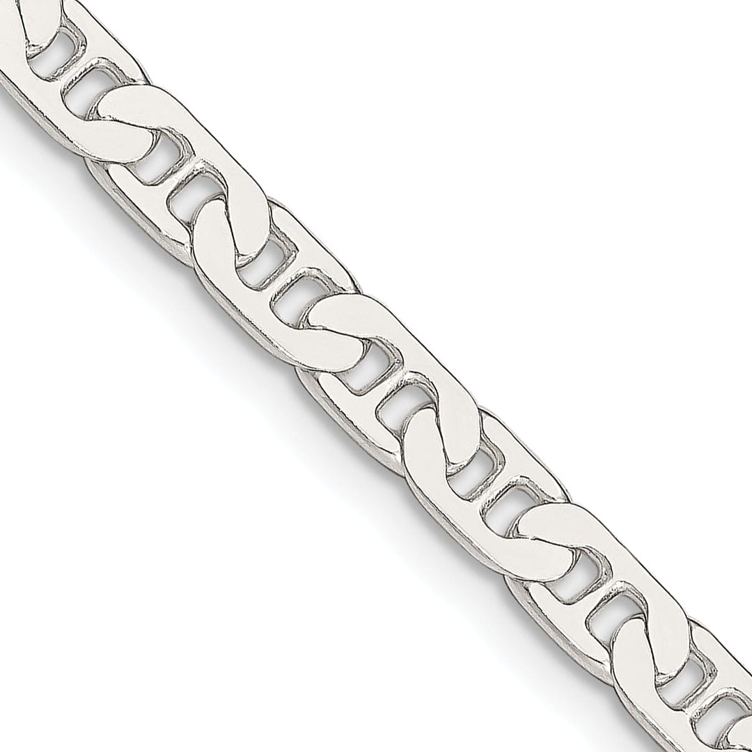925 Silver Polished Finish 4.50-mm Width Anchor Chain