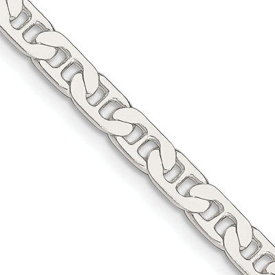 Silver Polished 4.50-mm Anchor Chain at $ 38.28 only from Jewelryshopping.com