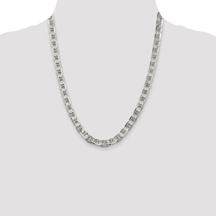 Silver Polished 7.00-mm Anchor Chain