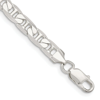 Silver Polished 7.00-mm Anchor Chain at $ 85.18 only from Jewelryshopping.com