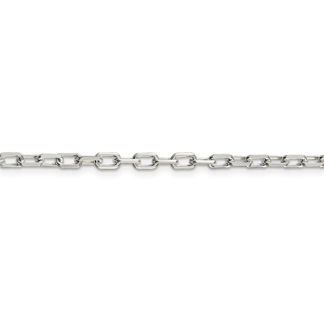 Silver 3.50-mm Fancy D.C Open Link Cable Chain