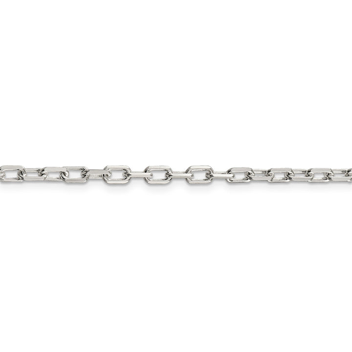 Silver 3.50-mm Fancy D.C Open Link Cable Chain