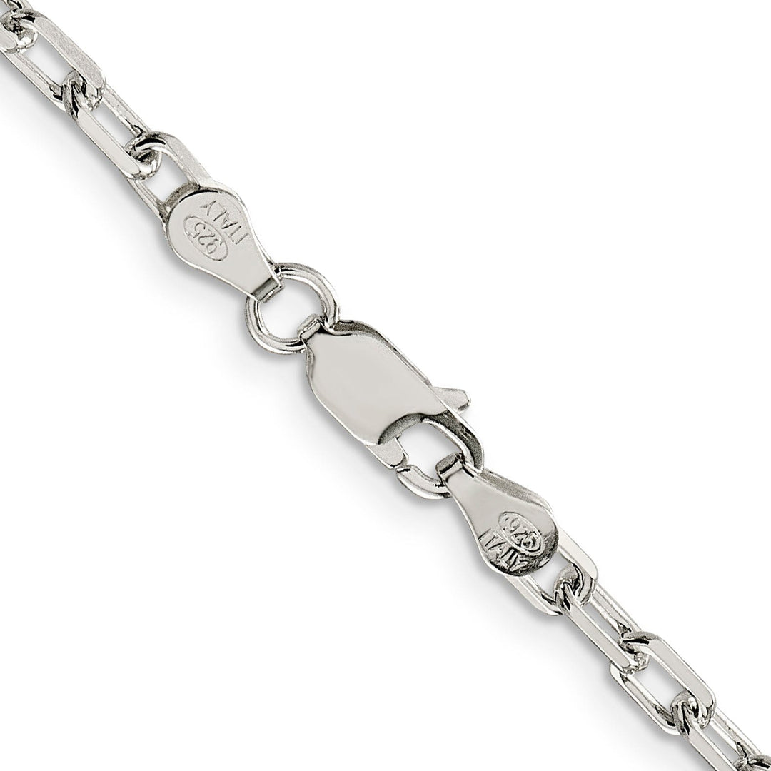 Silver 3.50-mm Fancy D.C Open Link Cable Chain