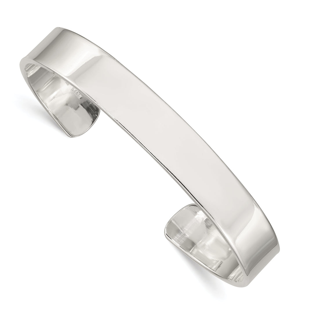 Silver Polished Finish Flexible Cuff Bangle