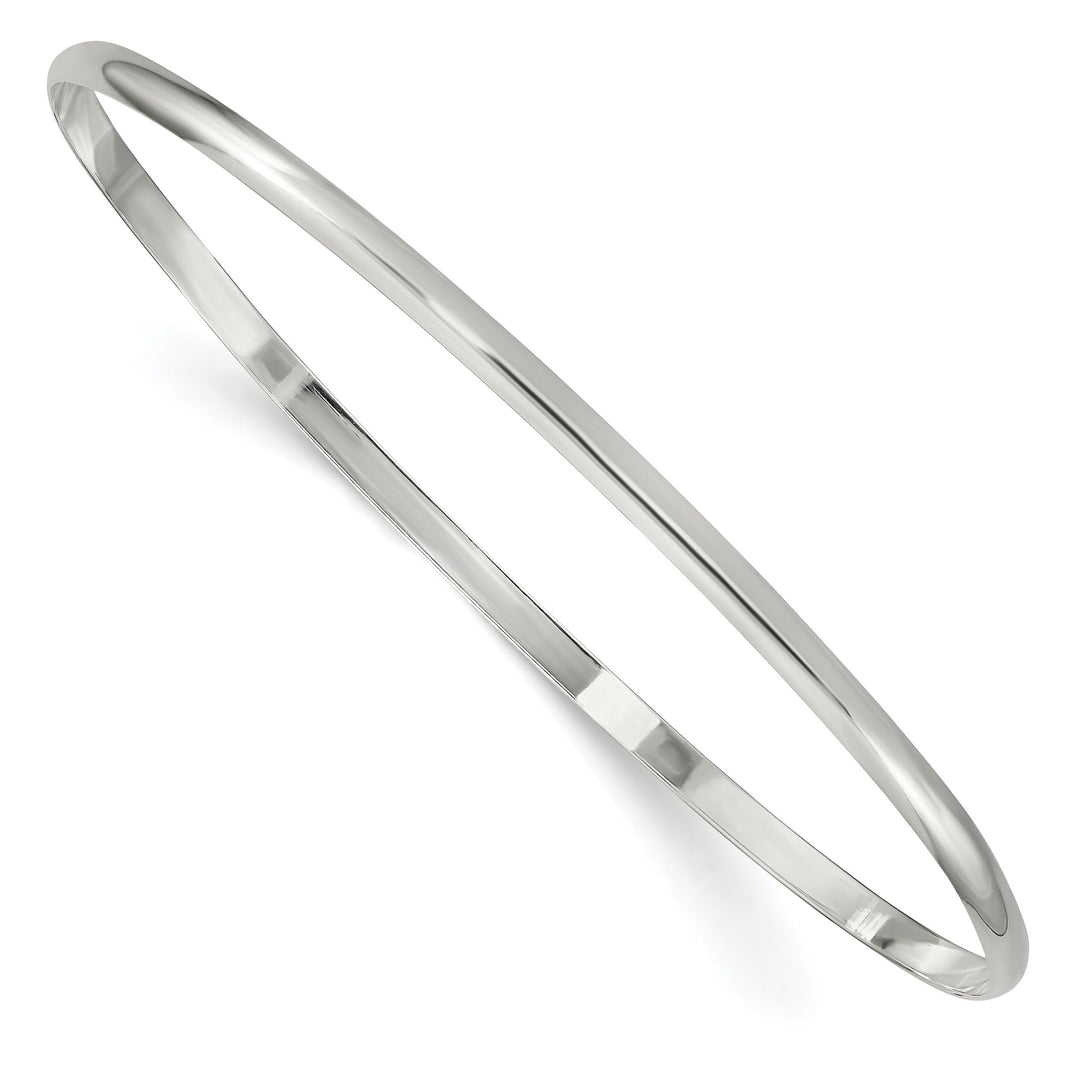 Sterling Silver Solid Slip-On Bangle Bracelet