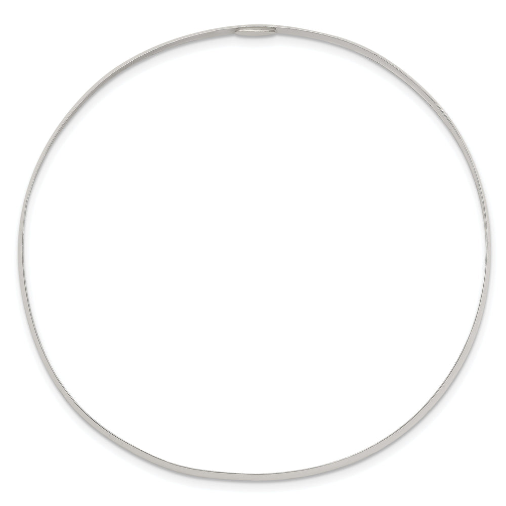 Sterling Silver Solid Slip-On Bangle Bracelet