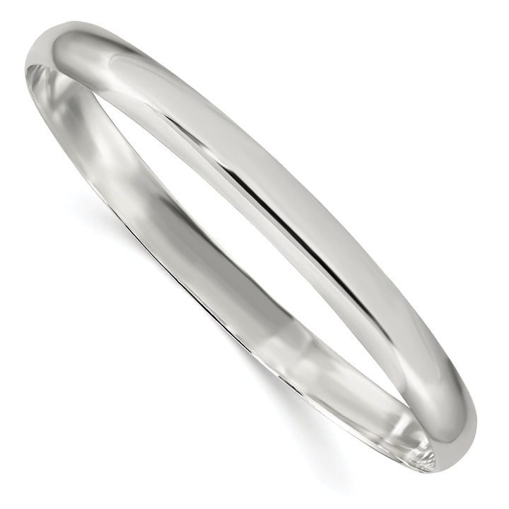 Sterling Silver Solid Slip-On Bangle Bracelet