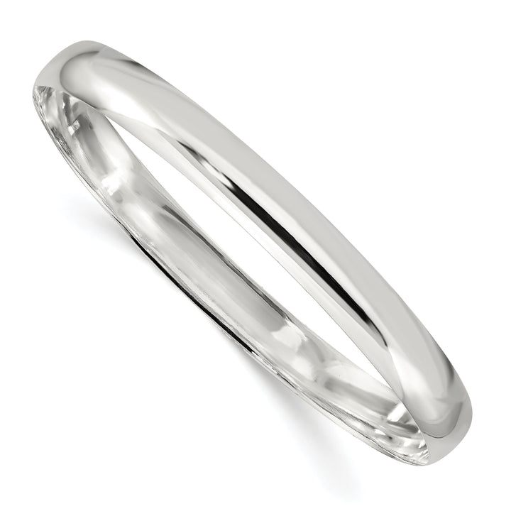 Sterling Silver Solid Slip-On Bangle Bracelet