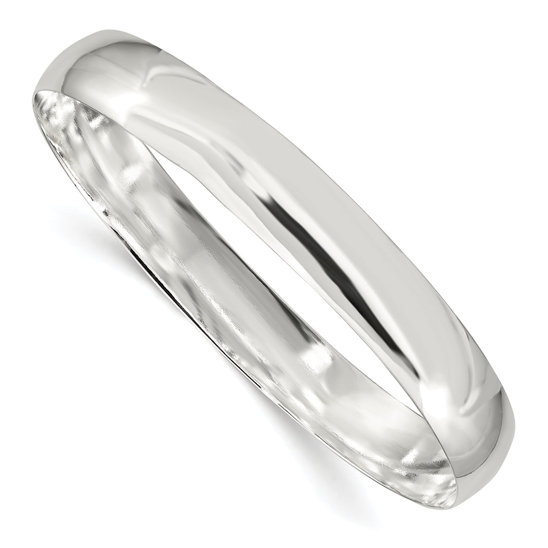 Sterling Silver Solid Slip-On Bangle Bracelet