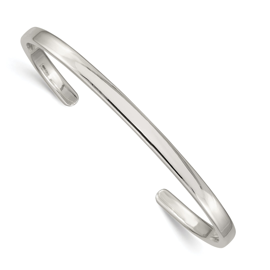 Sterling Silver Classic 4MM Cuff Bangle