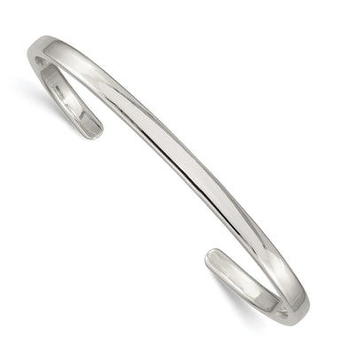 Sterling Silver Classic 4MM Cuff Bangle at $ 70.2 only from Jewelryshopping.com