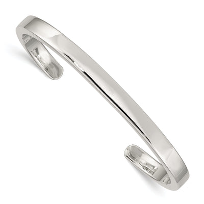 Sterling Silver Classic 7MM Cuff Bangle at $ 151.24 only from Jewelryshopping.com