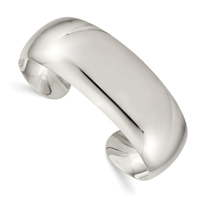 Sterling Silver Classic 21MM Cuff Bangle at $ 138.81 only from Jewelryshopping.com