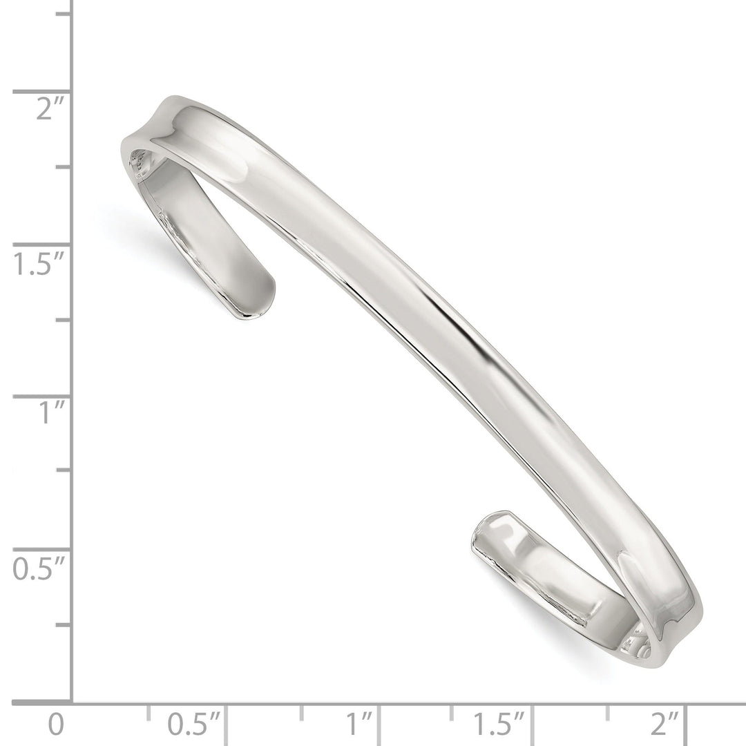 Sterling Silver Classic Cuff Bangle