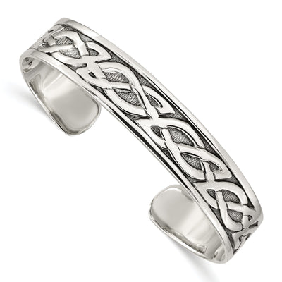 Silver Antique Flexable Cuff Bangle Bracelet at $ 220.27 only from Jewelryshopping.com
