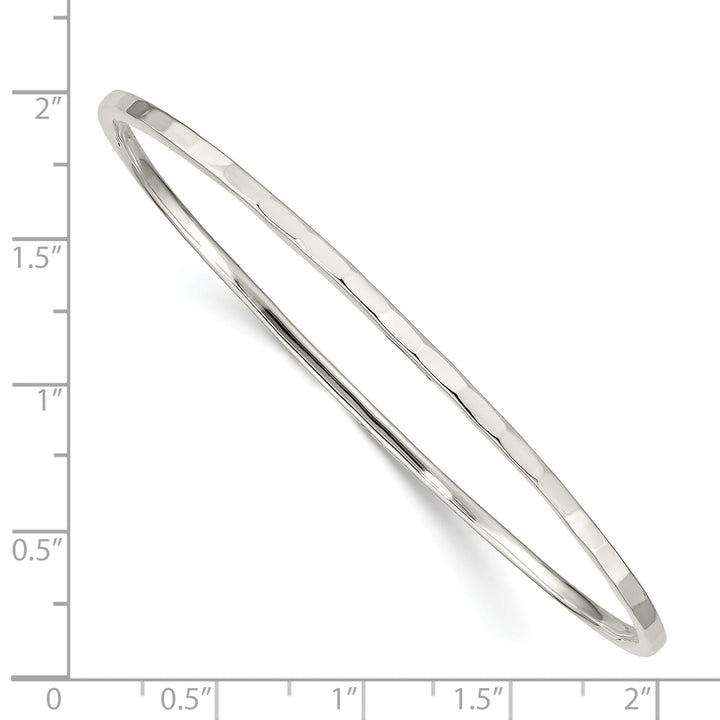 Sterling Silver Fancy Slip-on Bangle