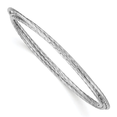 Silver Moveable Intertwined 8in Bangle Bracelet at $ 92.4 only from Jewelryshopping.com