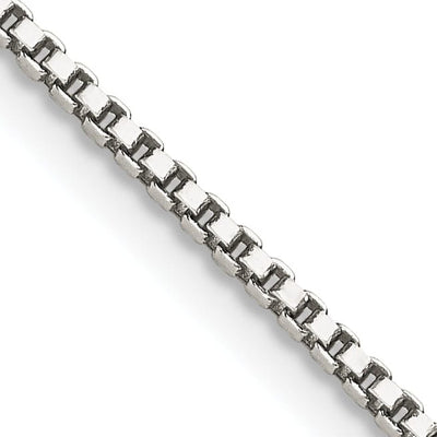 Sterling Silver Polish 1.40-mm Solid Box Chain at $ 9.14 only from Jewelryshopping.com