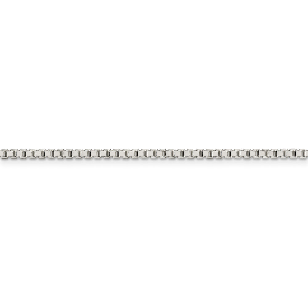 Sterling Silver Polish 1.90-mm Solid Box Chain